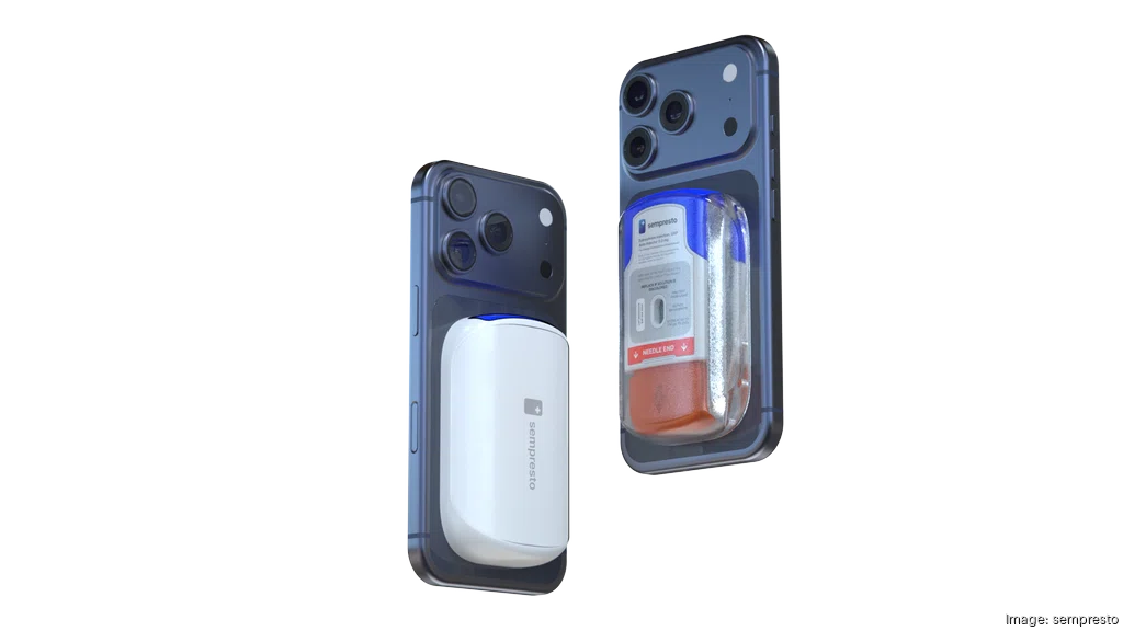 Sempresto smartphone-integrated epinephrine autoinjector MagSafe